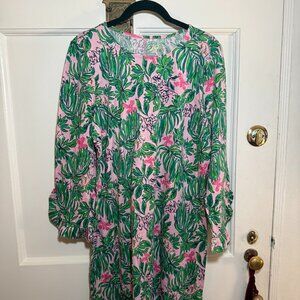 Lilly Pulitzer 'Nichole' Dress, 3/4 Sleeve. $110 Value, Size Large NWT